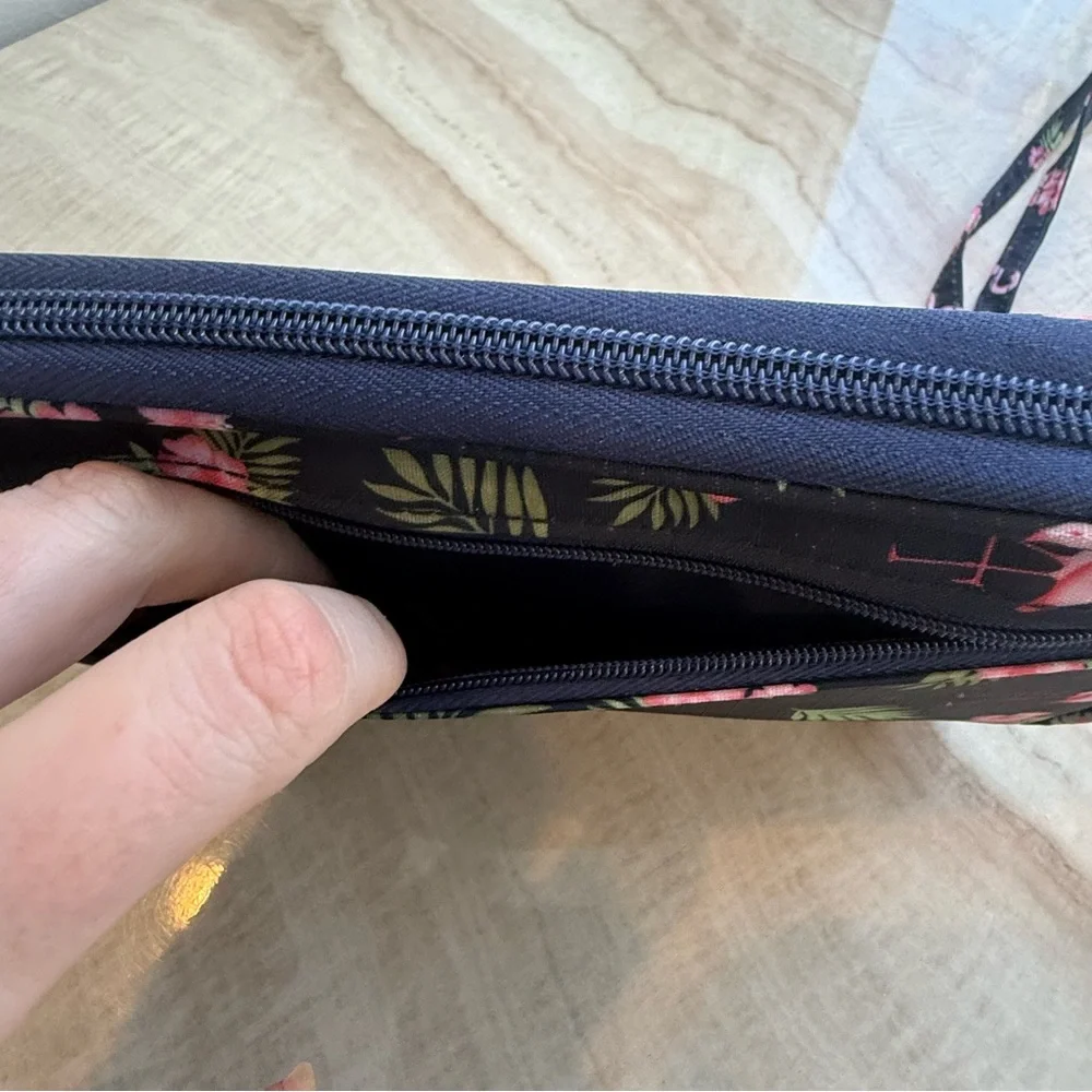 Flamingo and Floral Print Bag - Picture 5 of 9